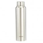 Solimo Stainless Steel Water Bottle Silver Steel Finish