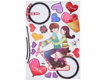 Solimo Wall Sticker Bedroom Love Cycle Together