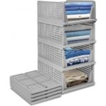 Space Organizer Plastic Collapsible Wardrobe Storage Drawers