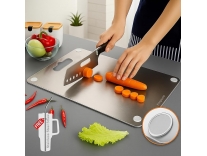 Stainless Steel Rectangle Chopping Board for Kitchen