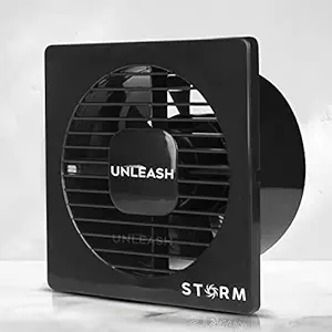 Storm 6 inch Exhaust Fan Kitchen Bathroom Black