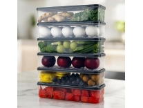 Story@Home Plastic Fridge Storage Boxes Set of 6