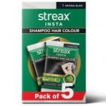 Streax Insta Shampoo Hair Colour Natural Black