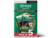 Streax Insta Shampoo Hair Colour Natural Black