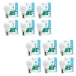Syska 9W LED Bulb Pack of 12 Cool Daylight