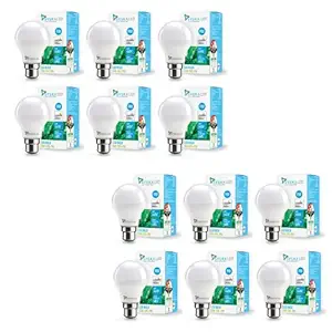 Syska 9W LED Bulb Pack of 12 Cool Daylight