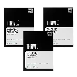 ThriveCo Coloring Shampoo Dark Brown Easy Application
