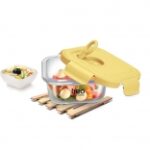 Treo Milton Lumino Fresh Square Glass Container Yellow