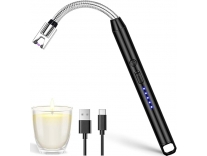 USB Plasma Rechargeable Electric Gas Lighter Black