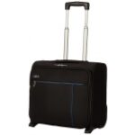 VIP Alfa 44cm Polyester 2W Black Business Overnighter Trolley Bag
