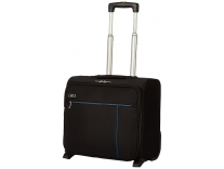 VIP Alfa 44cm Polyester 2W Black Business Overnighter Trolley Bag