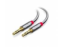 Deal 3.5mm Aux Cable Male to Male Extension Stereo Audio Cable Grey (2
