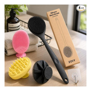 4-in-1 Silicone Bath Brush Set at Rs189 | Amazon Deal