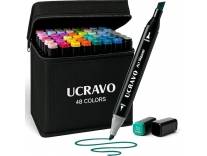 48 Colors Markers Double Tip Sketch Set