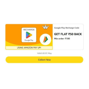 Google Play Recharge Code with ₹50 Cashback