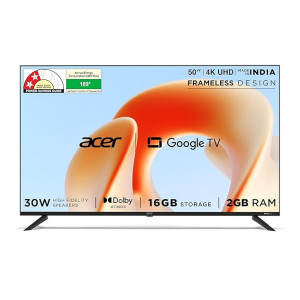 acer 126 cm (50 inches) G Plus Series 4K Ultra HD LED Smart Google TV