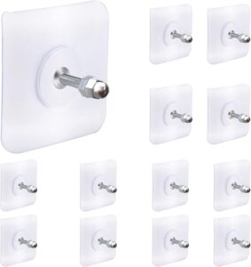 Deal Adhesive Hooks 13.2LB Heavy Duty Self Adhesive Hooks Rs. 90