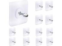 Deal Adhesive Hooks 13.2LB Heavy Duty Self Adhesive Hooks Rs. 90