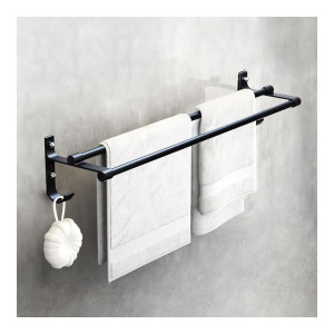Space-Saving 24 Inch Aerospace Aluminum Towel Hanger