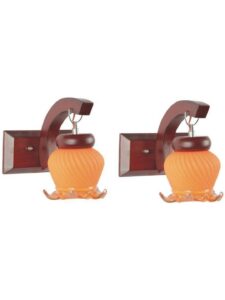 AFAST Brown Wood Pendant Wall Lamp 2