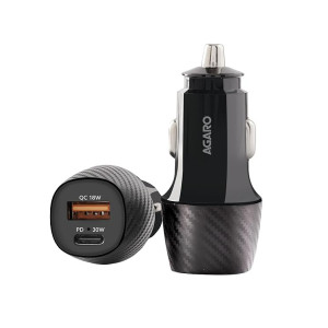 AGARO Pulse 51W Dual Port Fast Car Charger