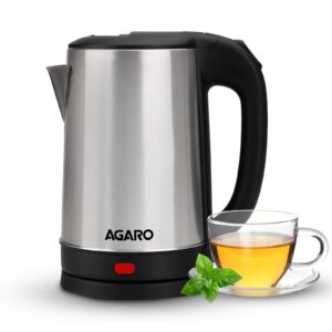 AGARO Sonnet Electric Kettle 1.5L Stainless Steel Quick Boil for ₹619