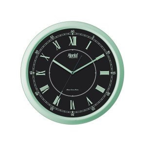 Ajanta Quartz Designer Wall Clock with Silent Movement and Pink Roman Numerals