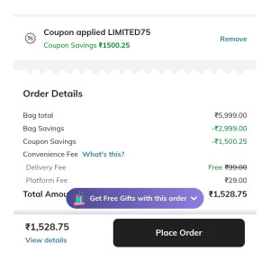 Branded Clothing Upto 75% Off + Free Gift
