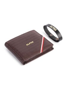 Deal Alpha Leather Men’s Wallet RFID Protection Black Rs. 99
