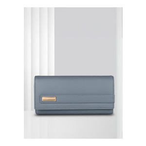 ALSU Women Two Fold Wallet With Button Closure