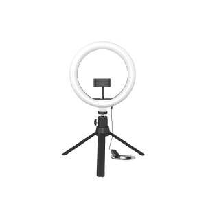 Amazon Basics 10-inch Ring Light with Tripod Stand (3 Color Modes, 10 Brightness)