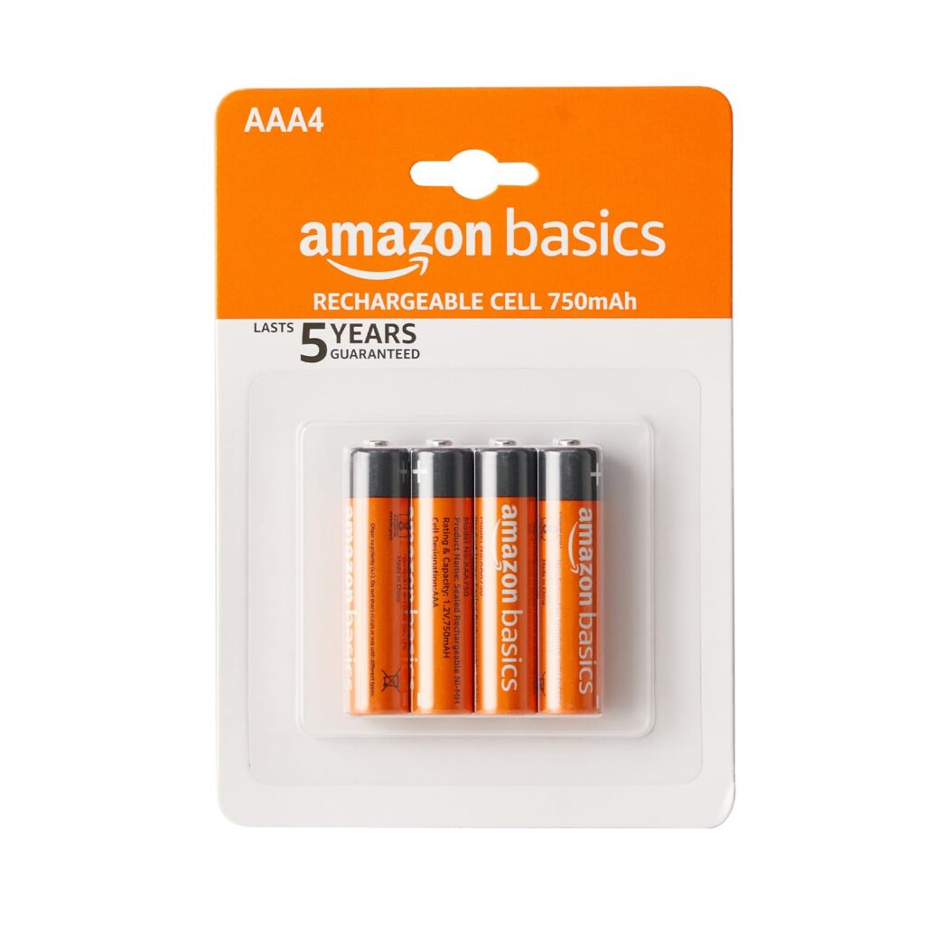 Deal Amazon Basics AAA Rechargeable Batteries 4