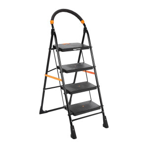 amazon basics Clamber Foldable Step Ladder, Safety-Clutch Lock, 4 Steps