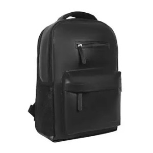 Amazon Basics Leather Laptop Backpack (15.6 Inch) Water Resistant