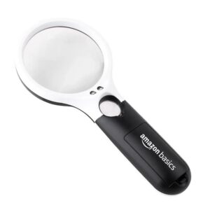 Amazon Basics Magnifying Glass with LED Lights