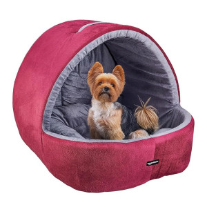 Amazon Basics Memory Foam Premium Small Dog and Cat Cave Pet Bed (Small)