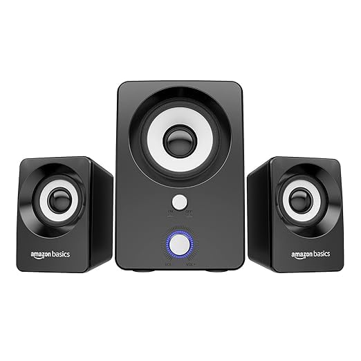 Amazon Basics Multimedia Speakers USB Powered Desktop Speakers with Powerful Bass Rs. 829