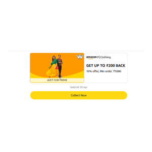 Clothing Orders (worth ₹5000) + 10% Cashback