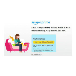 1 Month Amazon Prime Membership