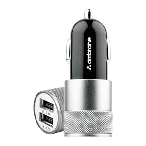 Ambrane 12W Fast Car Charger Dual USB Output Rs. 180