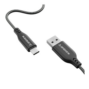 Ambrane Type C 3A Fast Charging 1M Braided Cable