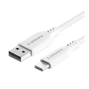 Ambrane Unbreakable 3A Fast Charging 1.5M Braided Type C USB Cable