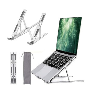 Amkette Ergo Fold X Laptop Stand Metal with 6-Level Adjustable Angles