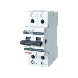 Anchor by Panasonic UNO Series 32 Ampere Dual Pole Change Over Switch Circuit Breaker