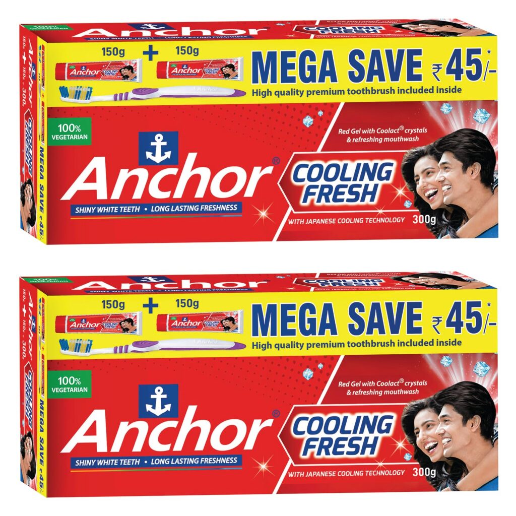 Anchor Red Cooling Fresh Gel Toothpaste 600g (150gx4) Rs. 237