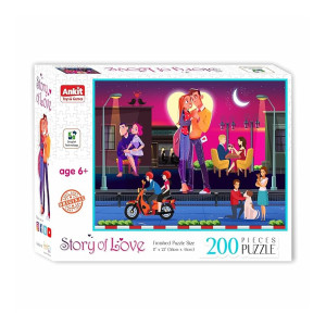 Ankit Toys Story of Love Wooden Jigsaw Puzzle 200 Pieces