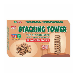 Ankit Wooden Stacking Tower Game – 39 Blocks