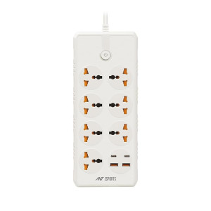 Ant Esports PS722 Power Strip with 7 Universal Socket, 2USB-A & 2Type-C, 3-Meter Cord