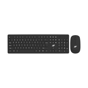 Ant Value FKBRI05 Wireless Keyboard Mouse Combo – Aesthetic Quiet Full Size Ultra-Thin