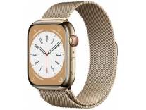 Apple Watch Series 8 GPS + Cellular Gold Milanese Strap Rs. 34999